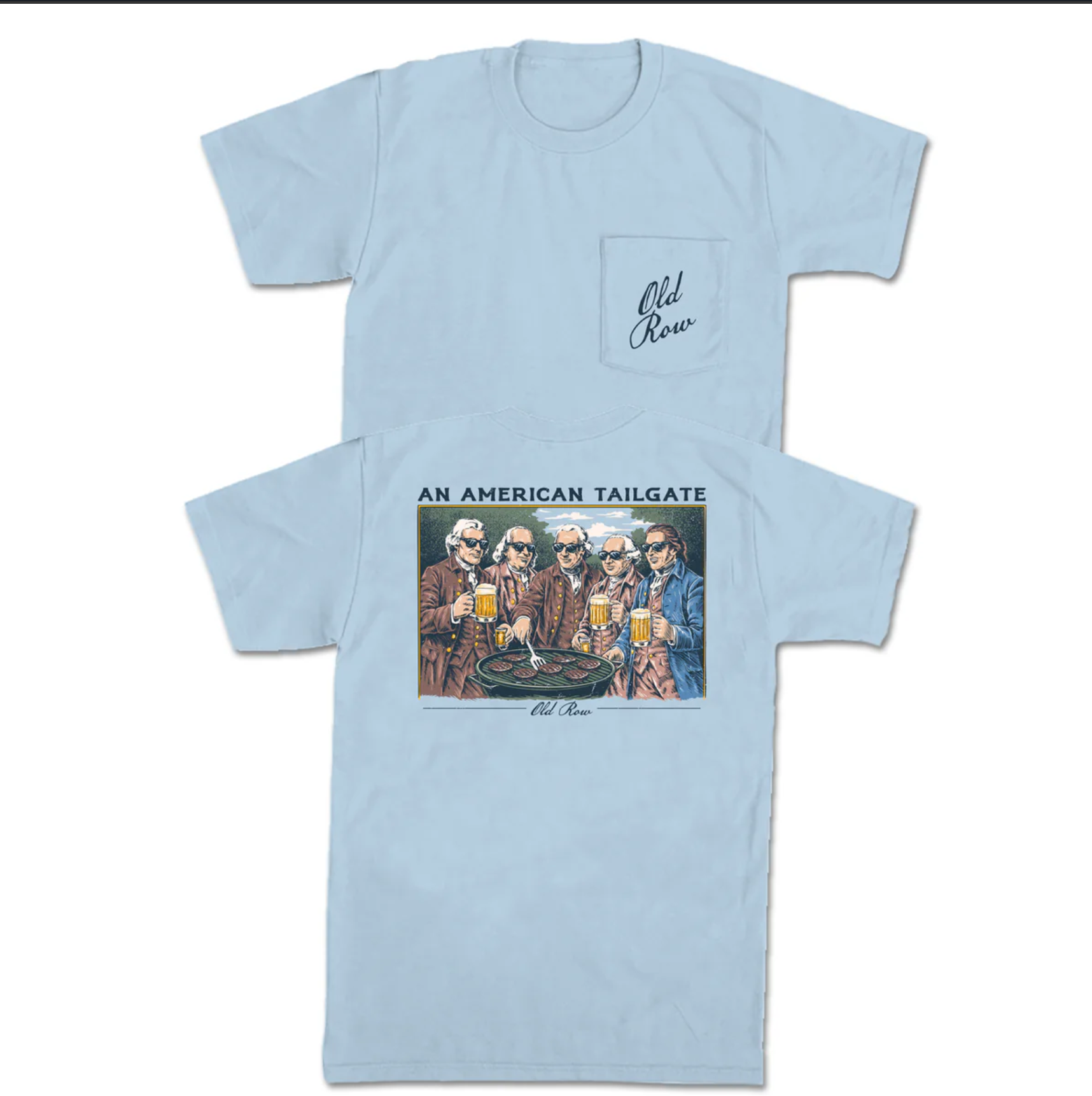 American Tailgate Short Sleeve T-Shirt in Chambray